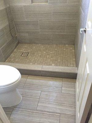 Custom tile shower