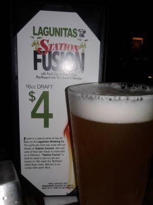 Yummy Lagunitas Fusion beer.