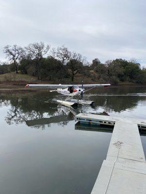 James doing a perfect docking on his pvt ases checkride