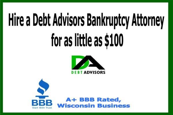 Hire a debt advisors bankruptcy attorney