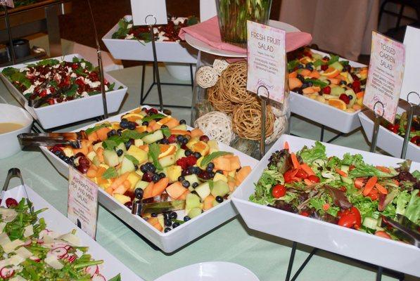 Mother's Day Brunch salad buffet station