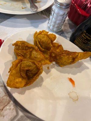 No flavored fried wontons