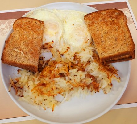 Hash Browns, Eggs & Toast