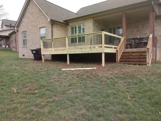 Need a deck or fence.Call Pop he says estimates are free and also offers discounts for seniors and veterans