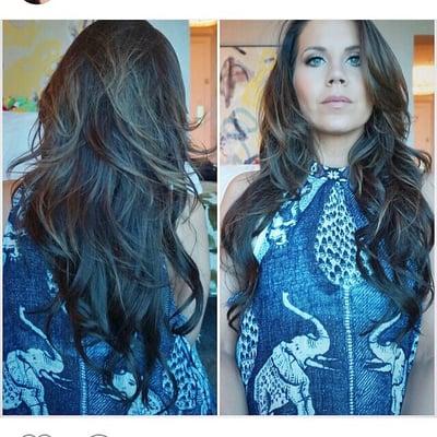 Blowout i did to the beautiful Tati westbrook @glamlifeguru