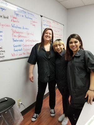 Some of Modern Barbering Academy students graduating