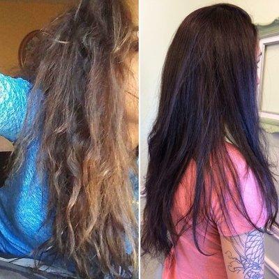 Box dye correction