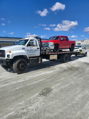 Towing a couple cars