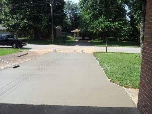 Came in and replaced a cracked unsafe driveway.