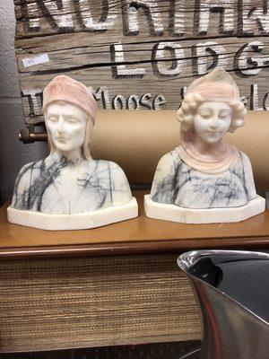 Alabaster rare bookends