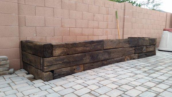 Custom planter box before