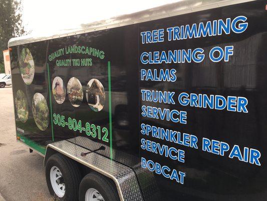 Trailer Decals with prints