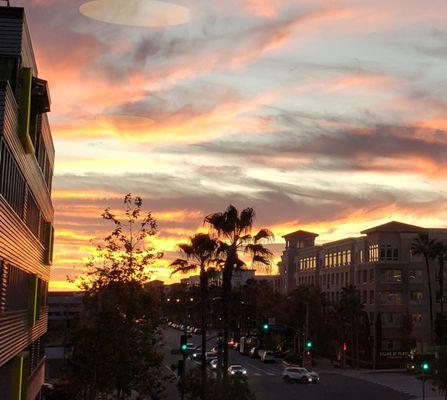 Sunset from the CSI Playa Vista office