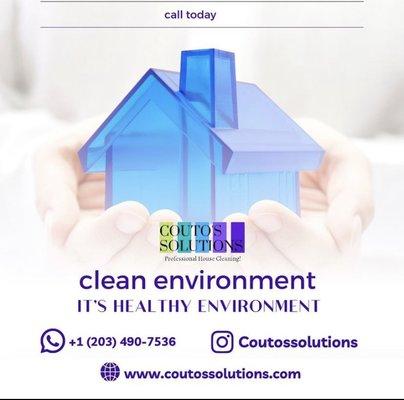 Couto's Solutions Cleaning 
Clean Environment (203)490-7536 
All Central Florida