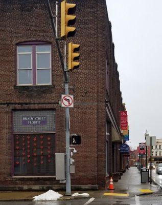 Big Florist shop on Brady.