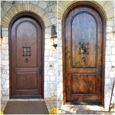 Knotty Alder Refinished Doors