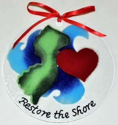 Tons of donations made as part of this design after Super Storm Sandy hit our shores. We love NJ!