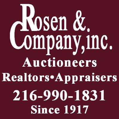 Rosen & Co celebrates 102yrs in a family owned auction, liquidation & appraisal Business with a reputation of excellence & honesty!