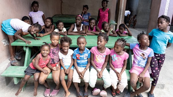 Coffee sold helps these orphan children in Cite Soleil, Haiti