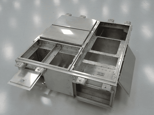 Metal Fabricated electrical box.