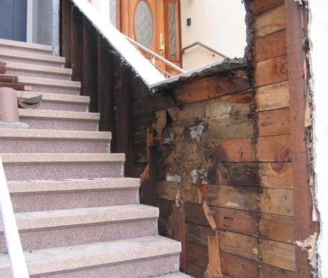 Wall rot found on a Jersey City Home