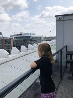 Overlooking the Grand Rapids skyline.