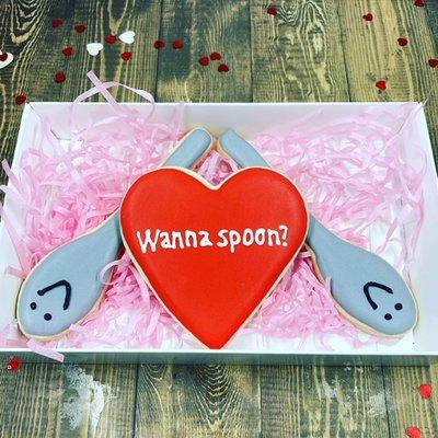 Wanna Spoon Valentine Cookie Set