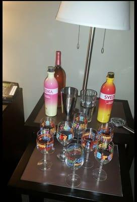 There was wine and ciroc avail as well I cant find the pic lol.....but soosoo tasty mixed drinks too!!!!