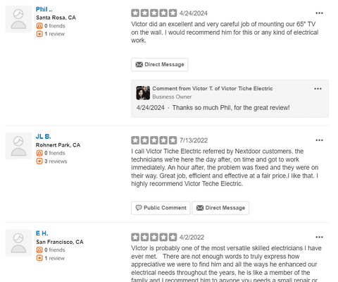 I don't know why yelp thinks these aren't real reviews, but those are definitely our happy customers!