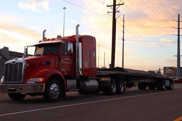 Truck #12 enjoying the moment for a change.