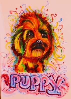 #pet portraits #airbruahed #pet birthday #banners