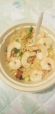 Pork fried rice with shrimp