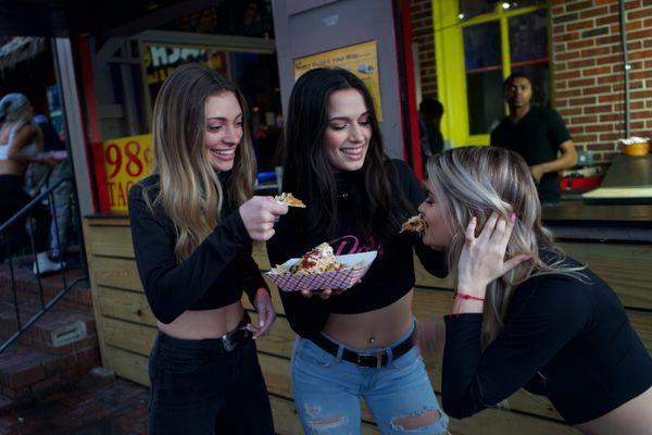 Enjoying our incredible Nachos