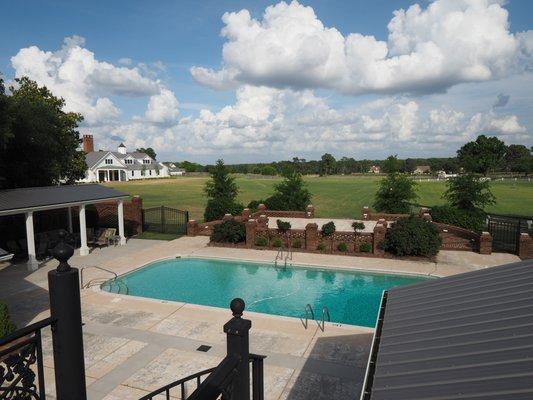 Plan your next family reunion around this pool, patio, and 22 acres to run and play. We can accommodate up to 28 overnight guests.