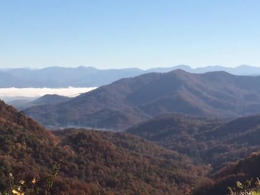 On the road to nearby Franklin, NC.