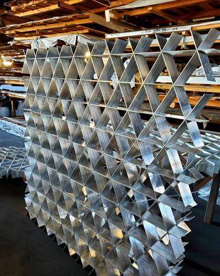 this aluminum project was complicated but we completed dozens of these in multiple layouts.