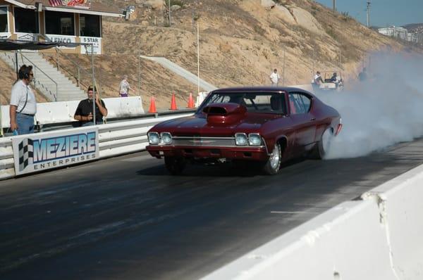 Racing at Barona Speedway '68 chevelle