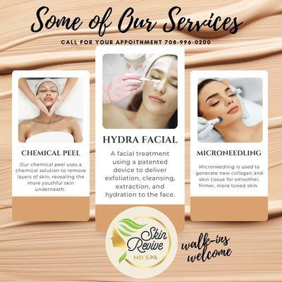 Here are a few of our services. Book yours today. Free consultations available!