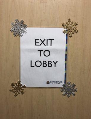 The exit that leads you back to the lobby 1.17.2019.