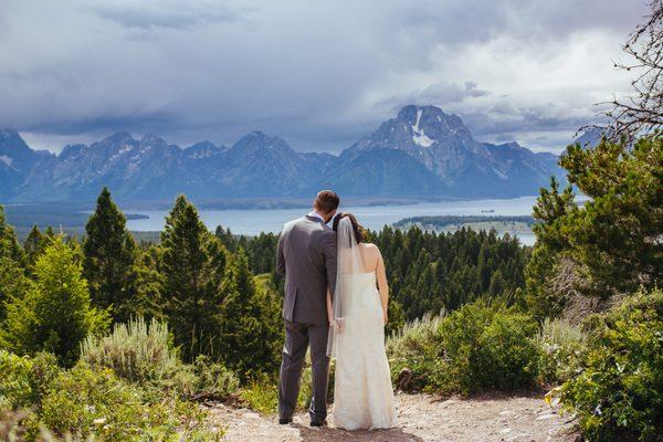 Jackson Hole Wedding Photography, Signal Mountain Summit