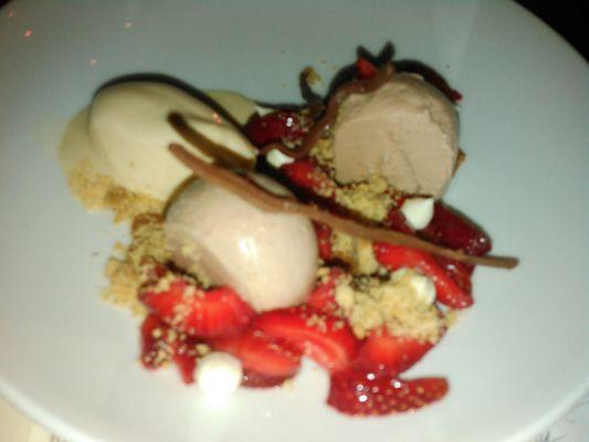 Peanut & Strawberry themed dessert