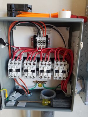 Heated driveway control panel