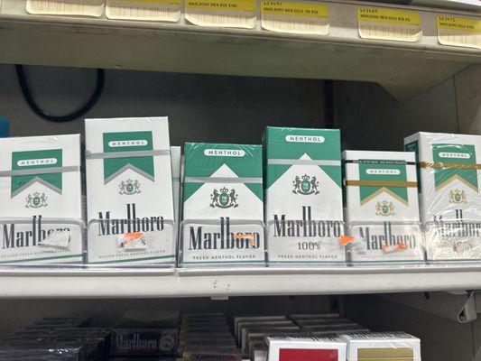 I have wide range of  Menthol Cigarettes,Vuse, Juul and All Vapes like Breeze, BC 5000 and many more