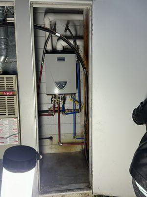 New water heater and lines