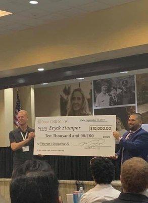 Donation of 10,000 dollars made to veterans by Your CBD