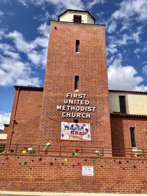 A neighborhood church, preschool & school