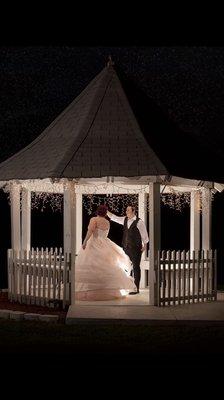 The gazebo at night