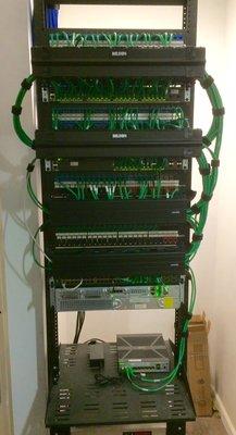 Data rack after new infrastructure