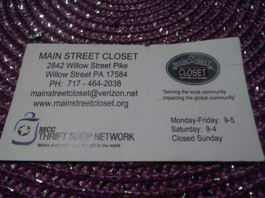 Main Street Closet