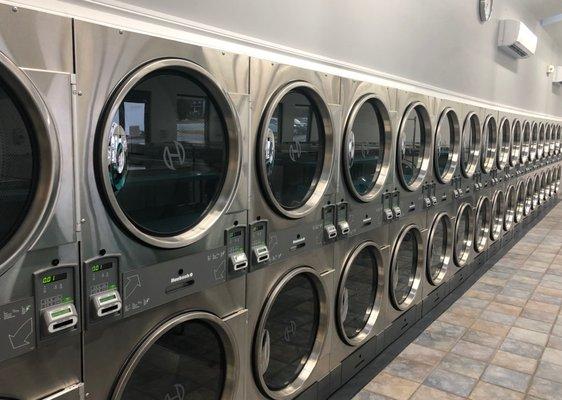 All new! 36 large capacity dryers.